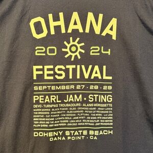 Ohana Festival 2024 Concert Tee XXXL Pearl Jam Sting Dana Point Band Shirt